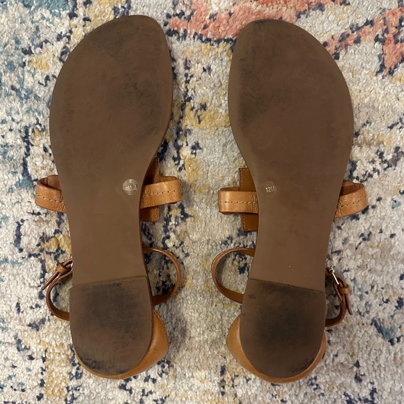 Tory Burch Phoebe leather sandal camel tan brown, size 12 - Picture 2 of 13